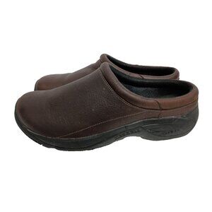 Merrell Mens Encore Gust 2 Moccasin Shoes 12W Brown Leather Air Cushion Comfort